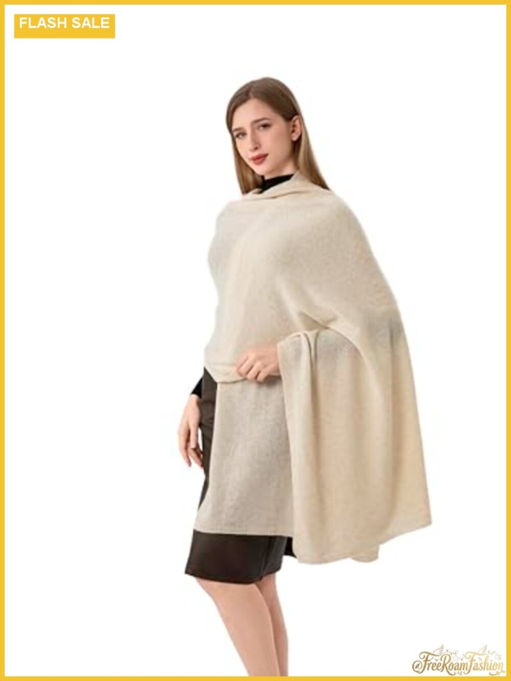 100% Cashmere Knitted Scarf Wrap Stole Gift Box Women Travel Shawl 87x28 IN